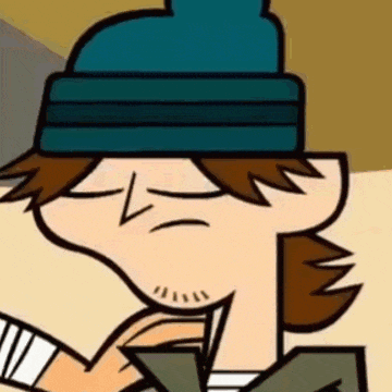 a close up of a cartoon character wearing a hat and a jacket .