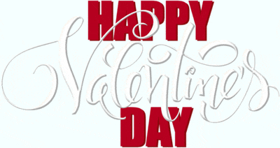 happy valentine 's day is written in red and white
