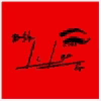 a red background with a black silhouette of a woman 's face