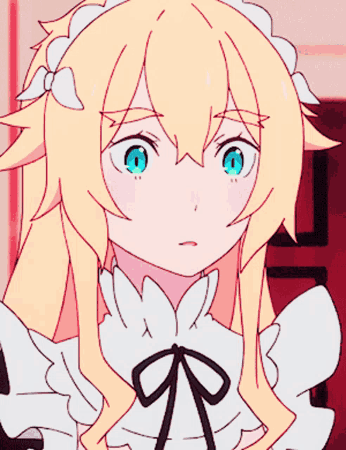 a girl with blonde hair and blue eyes is wearing a white dress