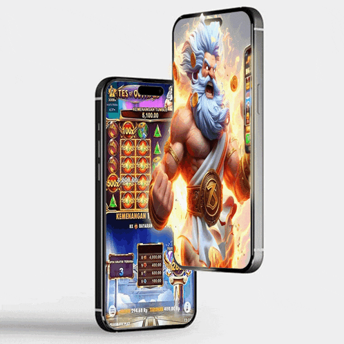 a phone with a game on it that says tesw 0