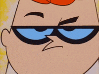 a close up of dexter from dexter 's laboratory