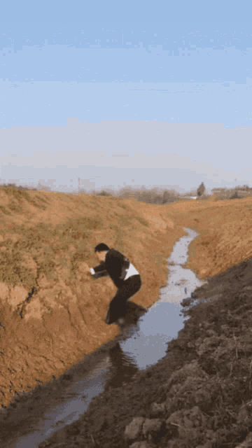 Weird Workout Over A Creek GIF - Weird Workout Over A Creek GIFs