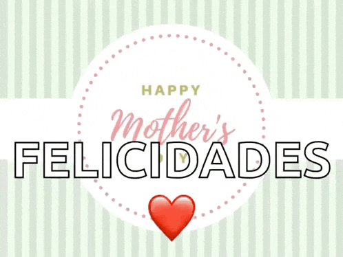 a card that says happy mother 's felicidades