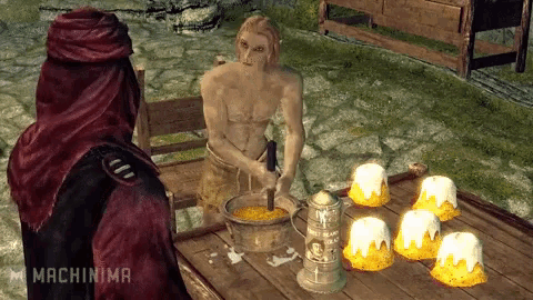 a screenshot of a video game with machinima on the bottom