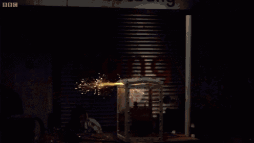 a picture of a fire with the bbc logo in the upper right corner