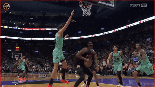 a basketball game is being shown on tsn