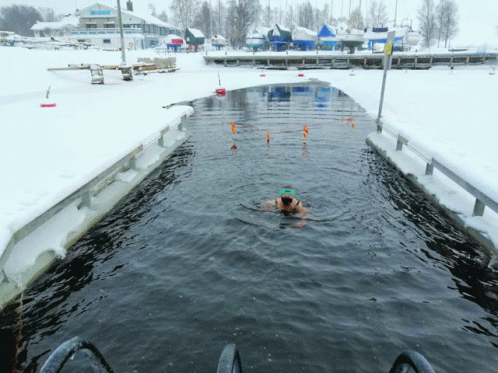 Ice Swimming Kemi Finland GIF - Ice Swimming Kemi Finland GIFs
