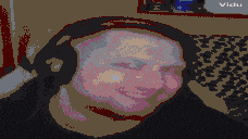 a pixelated image of a person with the name vicki visible in the corner