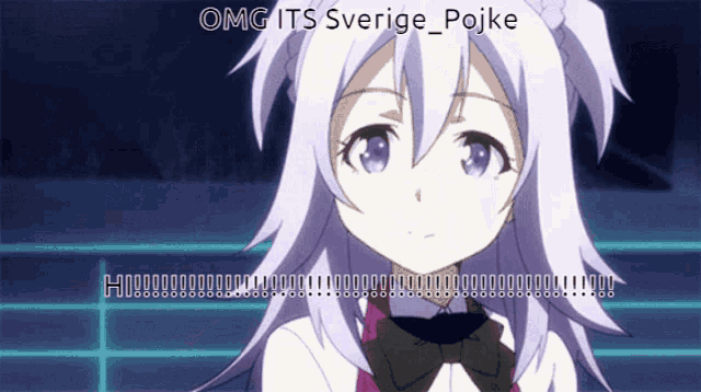 a picture of a girl with the words omg its sverige pojke on the bottom