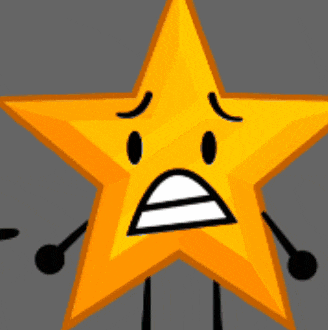 a yellow star with arms and legs is smiling and looking at the camera