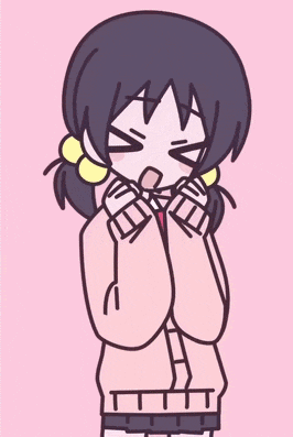 a drawing of a girl with her eyes closed and her hands folded