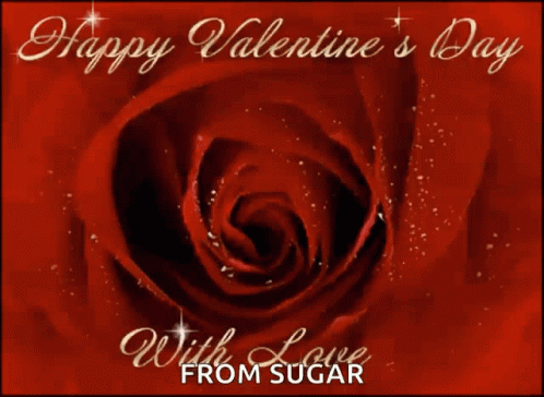 Happy Valentines Day With Love GIF - Happy Valentines Day With Love Red Rose GIFs