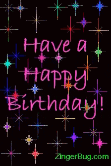 a greeting card that says " have a happy birthday "