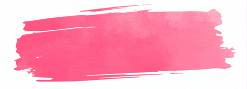 a pink brush stroke that says happy mar