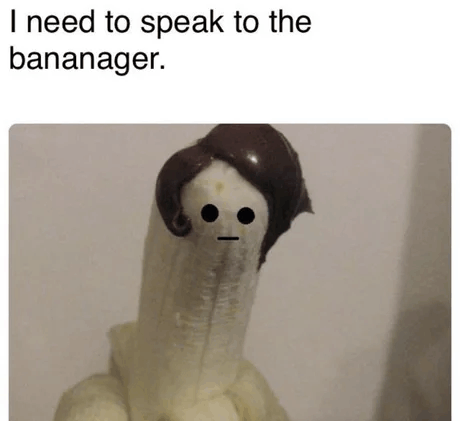 Speek To The Banager Banana GIF - Speek To The Banager Banana Banager GIFs