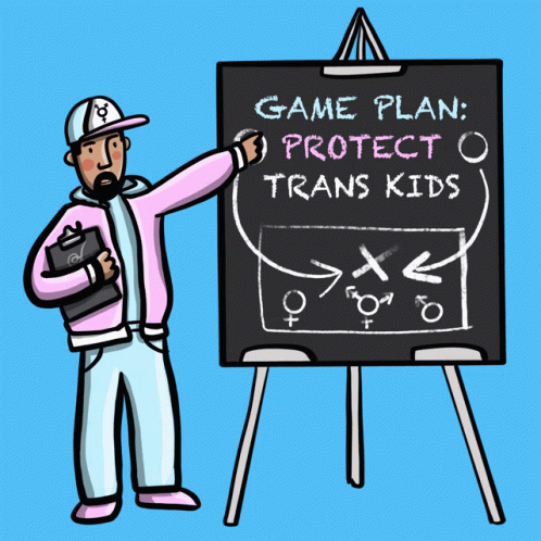 Game Plan Trans Colors GIF - Game Plan Trans Colors Let Them Play GIFs