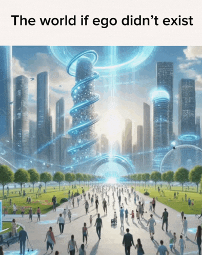 the world if ego didn 't exist is shown in a futuristic city