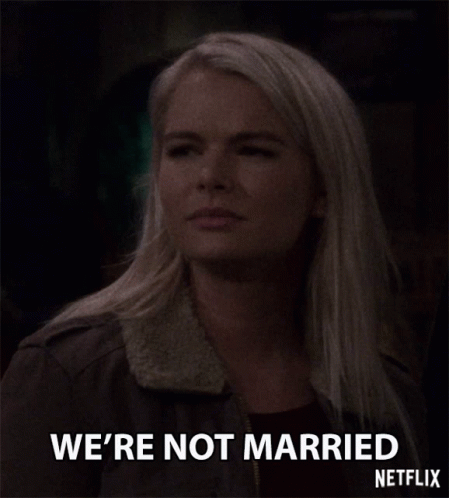 Were Not Married Denying GIF - Were Not Married Not Married Denying GIFs