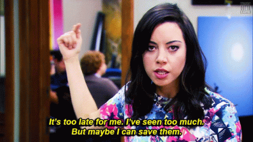 Parks And Rec April Ludgate GIF - Parks And Rec April Ludgate Its Too Late For Me GIFs