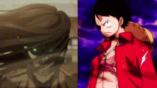 One Piece Attack On Titan GIF - One Piece Attack On Titan GIFs