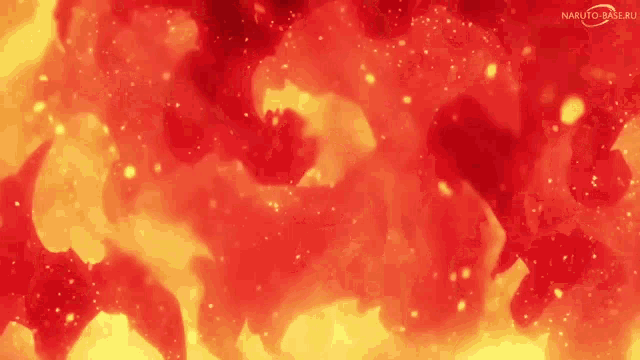 a red and yellow background with a naruto-base.ru logo