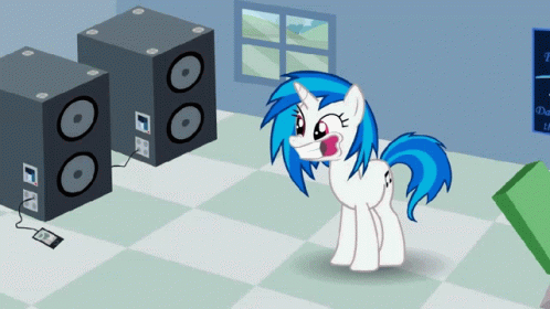Vinyl Scratch My Little Pony GIF - Vinyl Scratch My Little Pony Wubs GIFs