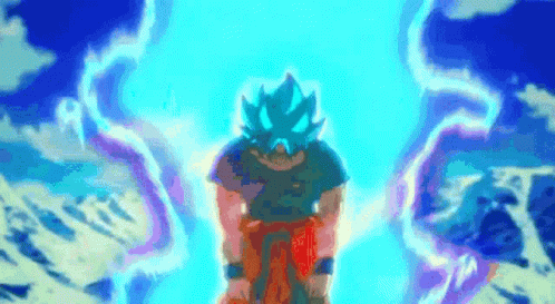 FT d’un rêveur au sang bouillant !  Goku-super-saiyan-blue-aura-blue