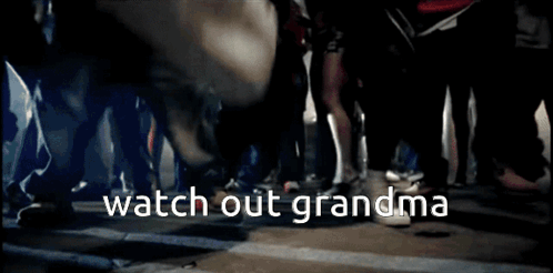 Watch Out Grandma Big Shoe GIF - Watch Out Grandma Grandma Big Shoe GIFs