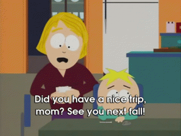 Haha See You Next Fall, Mom! GIF - South Park Nicetrip Butters GIFs