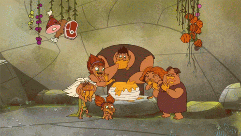 Croods Family Eating GIF - Dawnofthecroods Croods Eating GIFs