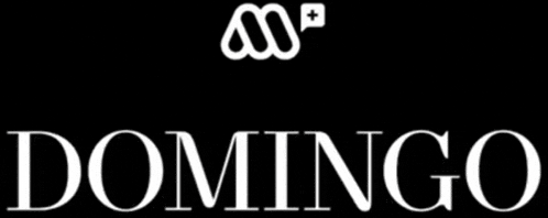 a black background with the word domingo written in white letters