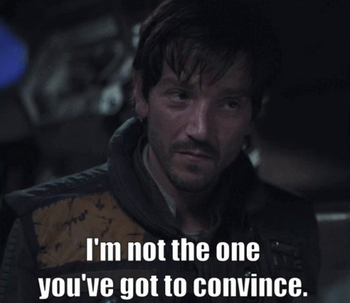 Im Not The One Youve Got To Convince Cassian Andor GIF - Im Not The One Youve Got To Convince Cassian Andor Diego Luna GIFs