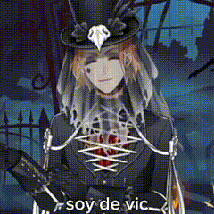 a woman is wearing a top hat and holding a sword .