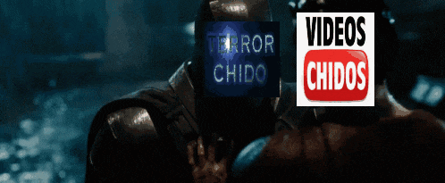 a sign that says videos chidos next to a blurred image of a person