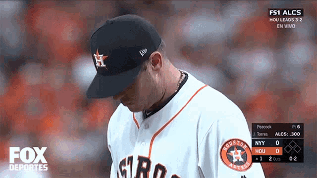 a fox deportes broadcast of a baseball game between the hou and astros