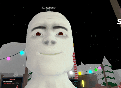 a snowman with the name 5019tofrench on top