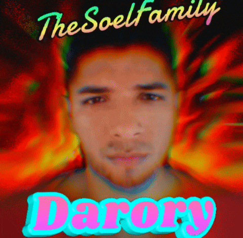 a poster for the soel family with a man 's face and the name darory