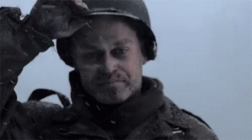 Band Of Brothers Hats Off GIF - Band Of Brothers Hats Off Cry GIFs