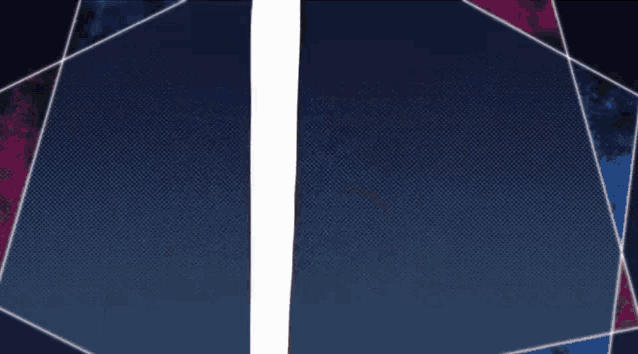 a blue and purple background with a white stripe on the right