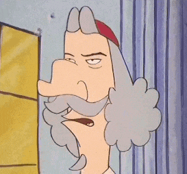 a cartoon drawing of a man with a mustache