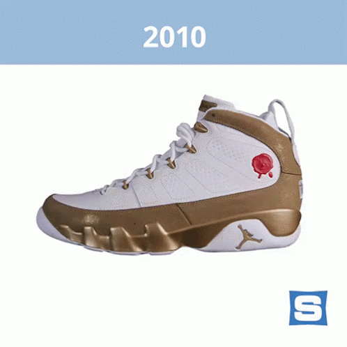 2010: Air Jordan 9 Retro Premio "Bin23" GIF - Sole Collector Sole Collector Gifs Shoes GIFs