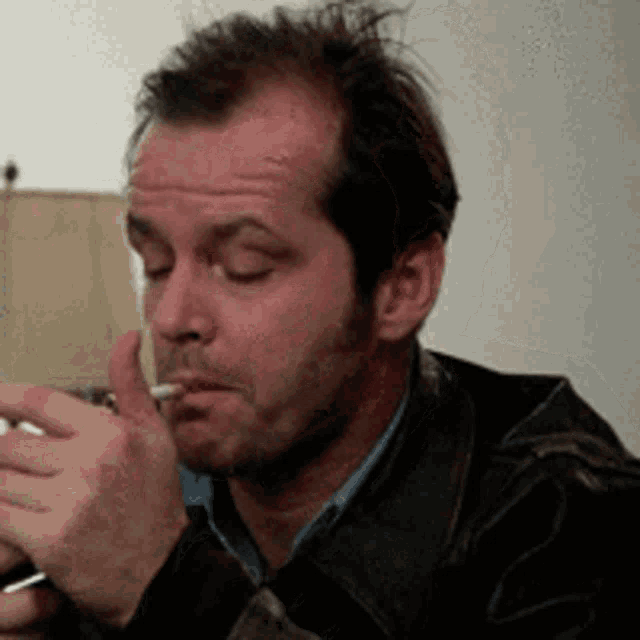 Jack Nicholson Smoking GIF - Jack Nicholson Smoking One Flew Over The Cuckoos Nest GIFs