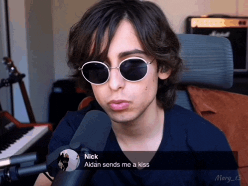 nick aidan sends me a kiss in a video