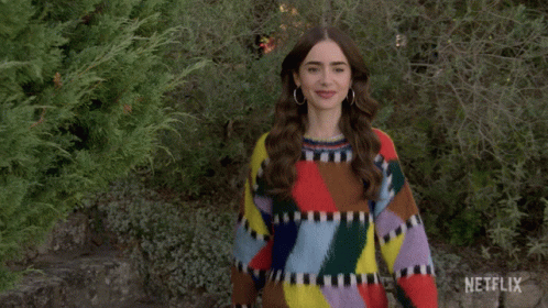 Surprised Emily Cooper GIF - Surprised Emily Cooper Lily Collins GIFs