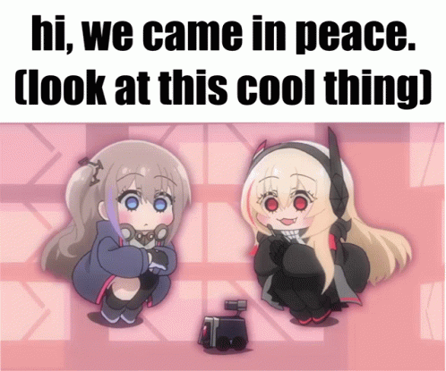 We Came In Peace Girls Frontline Chibi GIF - We Came In Peace Girls Frontline Chibi Girls Frontline Anime GIFs