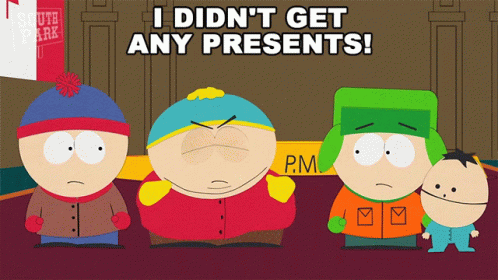 I Didnt Get Any Presents Eric Cartman GIF - I Didnt Get Any Presents Eric Cartman South Park GIFs