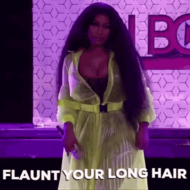 Long Hair Indique Hair GIF - Long Hair Indique Hair Nicki Minaj GIFs