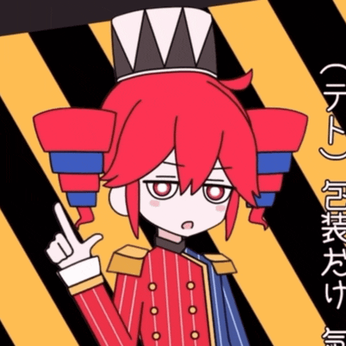 a cartoon character with red hair and a crown on her head