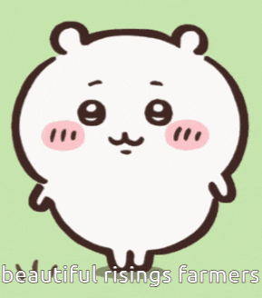 a drawing of a hamster with the words " beautiful risings farmers " written below it